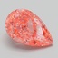 4.54 Ct. Fancy Vivid Pink Pear Lab Grown Diamond
