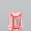 1.21 Ct. Fancy Intense Orangy Pink Emerald Lab Grown Diamond