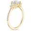 18K Yellow Gold Lyra Three Stone Diamond Ring (1/4 ct. tw.), smallside view