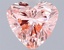 1.00 Ct. Fancy Vivid Orangy Pink Heart Lab Grown Diamond