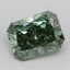 3.99 Ct. Fancy Vivid Green Radiant Lab Grown Diamond