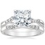 18K White Gold Chamise Diamond Ring (1/15 ct. tw.) with Lark Diamond Ring