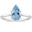 Platinum Secret Halo Six-Prong Diamond Ring, smalltop view