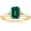 18K Yellow Gold Reverie Solitaire Ring, smalltop view