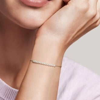 1/3 Coverage Freshwater Cultured Pearl Bracelet (4mm)