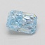 1.02 Ct. Fancy Vivid Blue Radiant Lab Grown Diamond