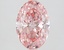 2.60 Ct. Fancy Vivid Pink Oval Lab Grown Diamond