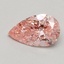 0.56 Ct. Fancy Vivid Pink Pear Lab Grown Diamond
