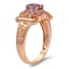The Ingela Ring, smalltop view on a hand