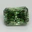 3.03 Ct. Fancy Vivid Green Radiant Lab Grown Diamond