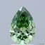 1.50 Ct. Fancy Vivid  Green Pear Lab Grown Diamond