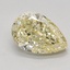 1.31 Ct. Fancy Intense Yellow Pear Lab Grown Diamond