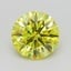 1.05 Ct. Fancy Vivid  Yellow Round Lab Grown Diamond