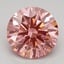 1.55 Ct. Fancy Vivid Pink Round Lab Grown Diamond