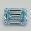 1.58 Ct. Fancy Intense Blue Emerald Lab Grown Diamond