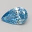 0.53 Ct. Fancy Vivid Blue Pear Lab Grown Diamond