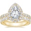 18K Yellow Gold Estelle Diamond Ring (3/4 ct. tw.) with Anthology Eternity Diamond Ring (1 1/3 ct. tw.)