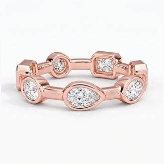 Melange Aimee Lab Eternity Diamond Ring in 14K Rose Gold