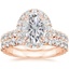 14K Rose Gold Luxe Sienna Halo Diamond Bridal Set (1 3/8 ct. tw.)