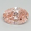 3.09 Ct. Fancy Vivid Pink Oval Lab Grown Diamond