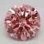 2.01 Ct. Fancy Vivid Pink Round Lab Grown Diamond