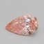 0.50 Ct. Fancy Intense Pink Pear Lab Grown Diamond