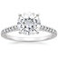 18K White Gold Sonora Diamond Ring, smalltop view