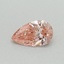 0.32 Ct. Fancy Vivid Pink Pear Lab Grown Diamond