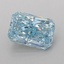 1.00 Ct. Fancy Vivid Blue Radiant Lab Grown Diamond