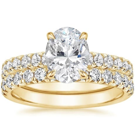 18K Yellow Gold Sienna Diamond Bridal Set (7/8 ct. tw.)
