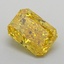 1.13 Ct. Fancy Vivid Yellow Radiant Lab Grown Diamond