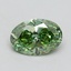 1.01 Ct. Fancy Vivid Green Oval Lab Grown Diamond