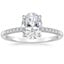 Platinum Viviana One-Quarter Coverage Diamond Ring, smalltop view