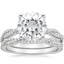 18KW Moissanite Petite Luxe Twisted Vine Bridal Set (1/2 ct. tw.), smalltop view