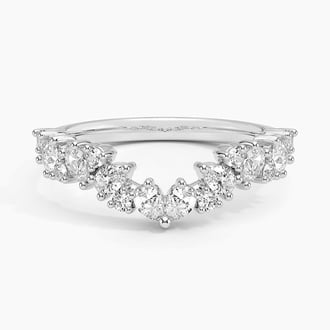 Olivetta Contoured Diamond Ring (1/2 ct. tw.) in Platinum