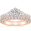 14K Rose Gold Gramercy Diamond Ring (3/4 ct. tw.) with Sienna Eternity Diamond Ring (7/8 ct. tw.)
