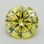 1.21 Ct. Fancy Vivid Yellow Round Lab Grown Diamond