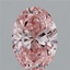 2.01 Ct. Fancy Intense Pink Oval Lab Grown Diamond