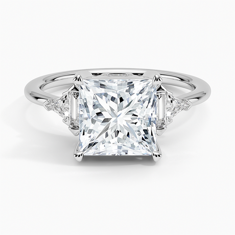 18K White Gold Edie Art Deco Diamond Ring
