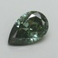 0.82 Ct. Fancy Vivid Green Pear Lab Grown Diamond