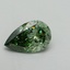 3.15 Ct. Fancy Vivid Pacific Green Pear Lab Grown Diamond