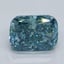 1.50 Ct. Fancy Vivid Malibu Blue Cushion Lab Grown Diamond