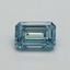 1.02 Ct. Fancy Vivid Blue Emerald Lab Grown Diamond