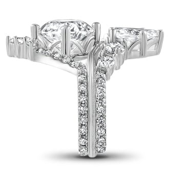 Custom Luxe Crown Diamond Bridal Set