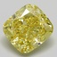 6.24 Ct. Fancy Intense  Yellow Cushion Lab Grown Diamond