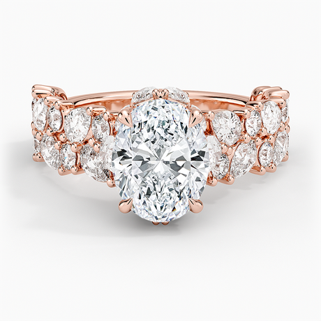 14K Rose Gold Olivetta Double Row Diamond Ring (2 1/2 ct. tw.)