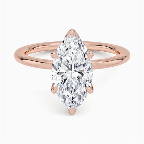 14K Rose Gold 1.5mm Petite Elodie Perfect Fit Solitaire Ring