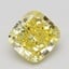 1.01 Ct. Fancy Vivid Yellow Cushion Diamond