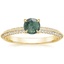 18K Yellow Gold Callista Diamond Ring, smalltop view