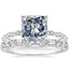 18K White Gold Dominique Diamond Ring (1/3 ct. tw.) with Leona Diamond Ring (1/3 ct. tw.)